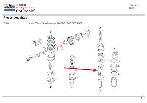 goupille d'injecteur pompe BOSCH 1413127054