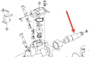 Arbre d'entrainement pompe BOSCH F01M101148